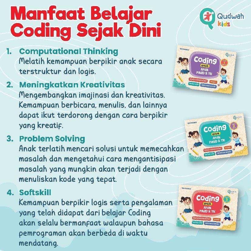 Paket Buku Coding untuk Anak Paud dan Tk isi 3 buku || 3 Buku Coding for kids || Coding untuk anak Tk II Paket Coding Super Lengkap anak usia 3 - 10 Tahun II buku edukasi anak II buku anak tk dan paud Paket Buku Coding untuk Anak Paud dan Tk isi 3 buku || 3 Buku Coding for kids || Coding untuk anak Tk II Paket Coding Super Lengkap anak usia 3 - 10 Tahun II buku edukasi anak II buku anak tk dan paud