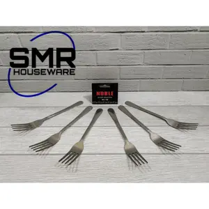 6 PCS GARPU MAKAN STAINLESS MERK NOBLE