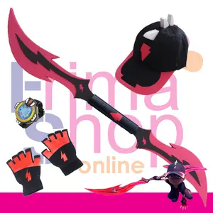 Paket Mainan Pedang Tombak Boboiboy Halilintar The Movie Anak Toy 2 Pedang 50cm & Sambungan 100cm Aman Full Spoon Unisex