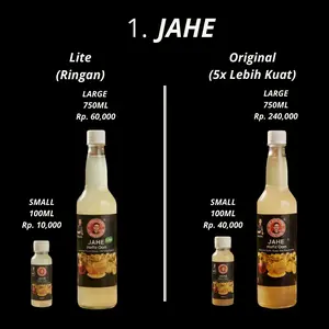1. Jahe - Mister Bentong Nusantara -  [ORIGINAL/LITE] 100ml/750ml