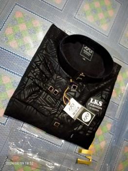 Product Review of Kemko sultan motif etnic bahan betsway embos premium bahan Tebal ukuran S L XL XXL mewah dan kerkualitas, Variasi Kantong Samping Kancing Nyaman di pakai Tangan Panjang bisa buat Seragam warna Hitam dll Baju Koko Muslim Pria Dewasa Katun Kurta from m**8 1