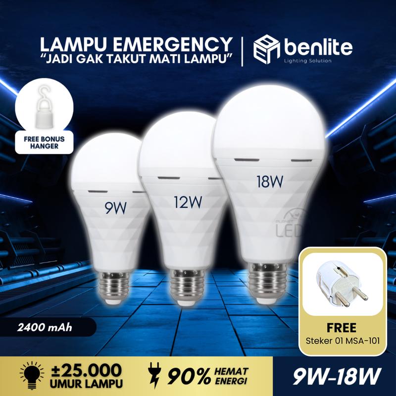 [GUNCANG 7.7] Lampu EMERGENCY LED Bohlam Benlite Tipe 9/12/1 - Shop ...