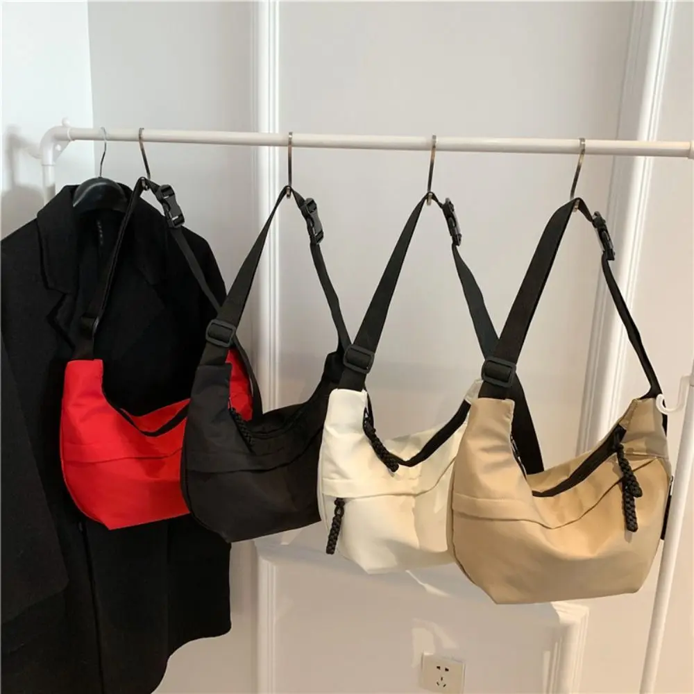 Fashion Nylon Oxford Dumpling Bags Canvas Underarm Bag Single Shoulder Bags Korean Style Crossbody Large Capacity Sports Bag Unisex