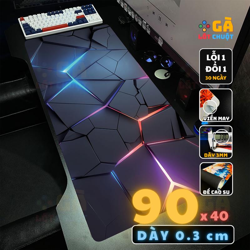 Lót chuột cỡ lớn kích thước 90x40 cm dày 3mm có bo viền chắc chắn nhiều mẫu mã - Gà Lót Chuột tam lot chuot