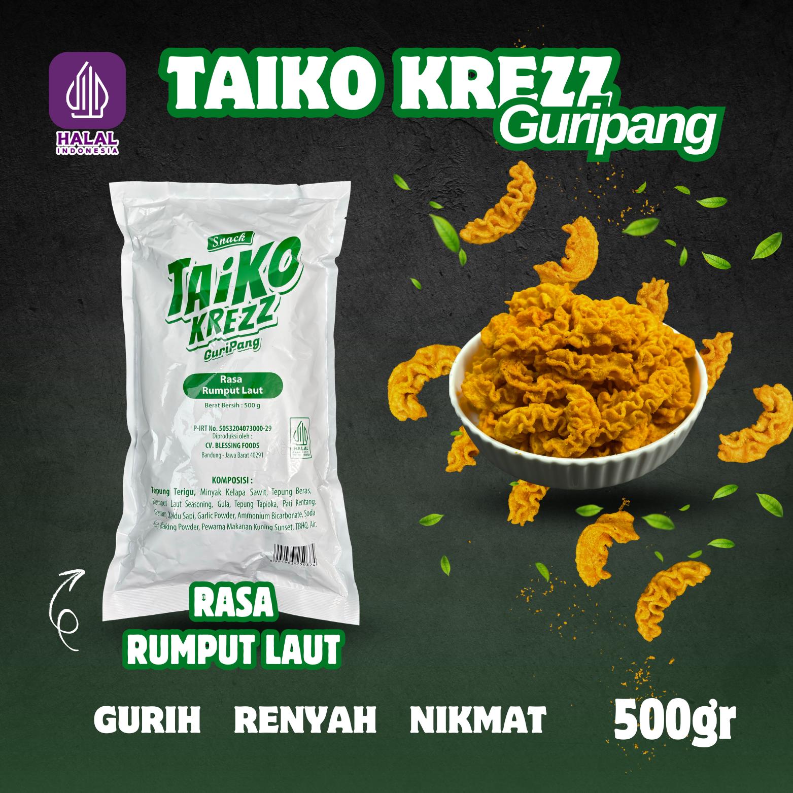 [COD] TAIKO KREZZ 1KG 500g Camilan Ekstrudat Puffed Snack Viral Rasa Baru Gurih Renyah Premium Makanan Ringan Kiloan Murah Snack Jadul Kontemporer Teman Nonton Nagih Crispy Halal Keripik Enak Lezat