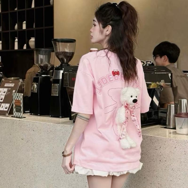 MD STORE _ Áo phông gấu bản to chất Cotton 2 chiều 1