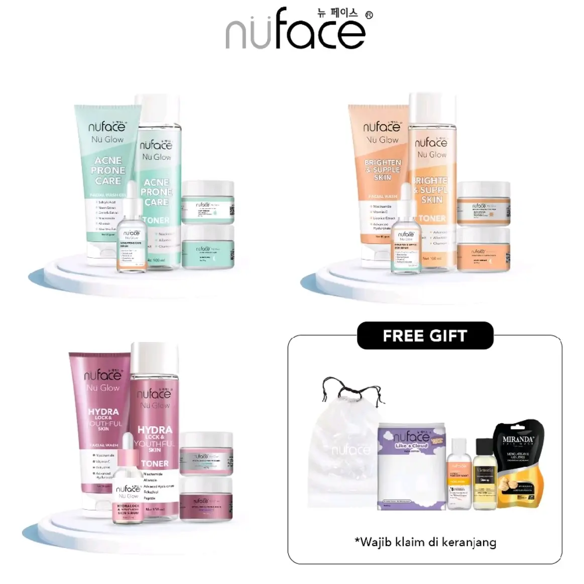 NUFACE PAKET FUJI || ACNE || BRIGHTENING