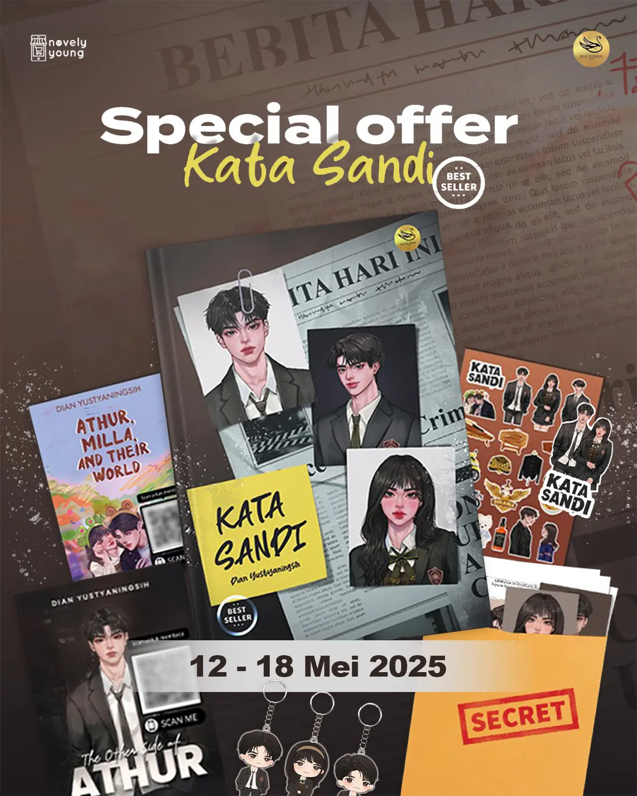 Novel Kata Sandi by Dian Yustianingsih - Blackswan Books