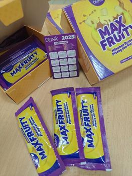 Product Review of 1 Kotak Max Fruity Deina | Tanpa Gula Putih | Minuman Campuran Pisang Kurma Drink from a**_ b** 0