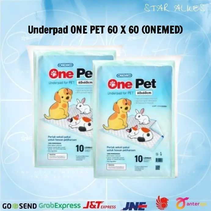UNDERPAD ONE PET 60 X 60 (ONE MED) ; Underpad for PET isi 10 lembar