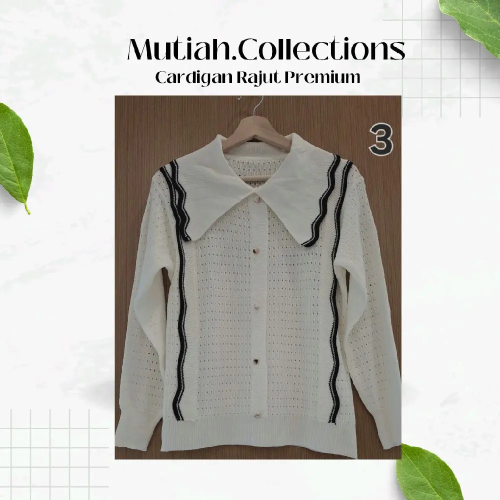 MC/ Cardigan Rajut Premium kerah pita atasan wanita kekinian formal/non formal atasan korea cardy kancing Casual