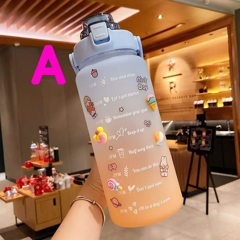 Botol Minum 2 Liter Botol Minum Viral / Botol Pelangi Motivasi 5