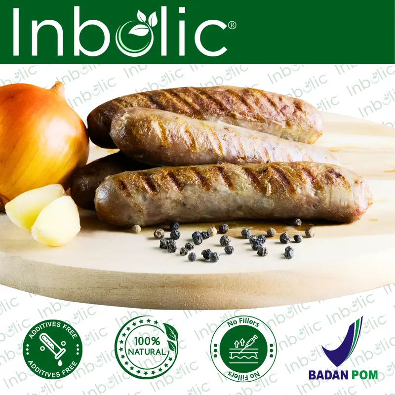 Inbolic Italian Beef Sausage | Sosis Sapi Tanpa Tepung - 100% Daging Sapi Murni | Sosis Sapi tanpa Filler | Sosis Sapi tanpa MSG | Frozen Food Sausage 3