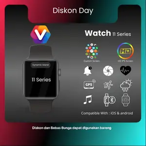 EVERCOIN Smartwatch Watch 11 Series Customwallpaper Jam Tangan Pintar Terbaru Notifikasi Sosial Media Kalkulator Kesehatan Olahraga IPS Screen 45mm Keramik Stainless Steel Touch Screen Side Button Soft Silikon Premium