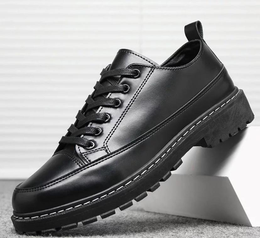 Sepatu Docmart Pria Hitam Original Sepatu Cowok Keren Formal Pantofel Kerja Kasual Karet Shoes Kualitas Premium Black