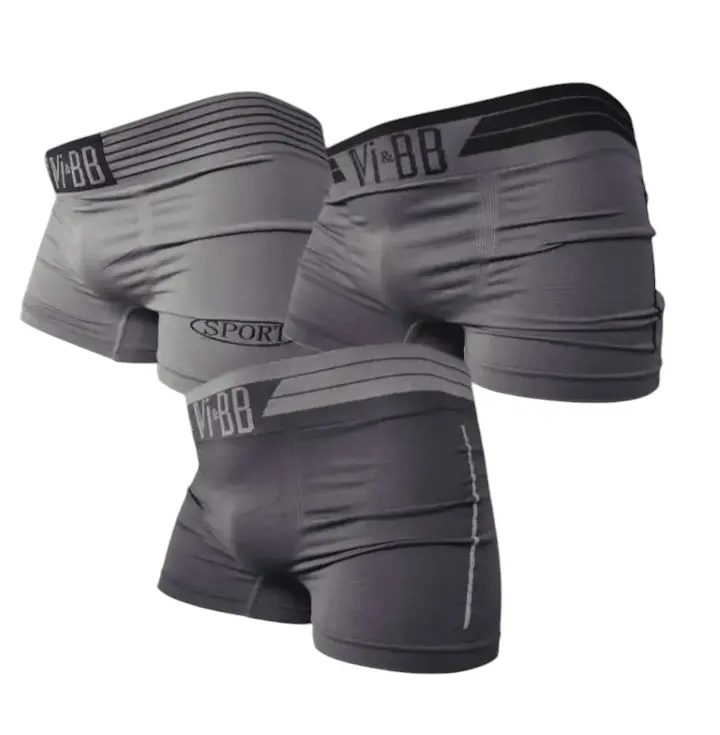 Celana dalam boxer pria premium bentuk segiempat bahan katun rajut adem nyaman size M-LXL-XXL - cdcowok