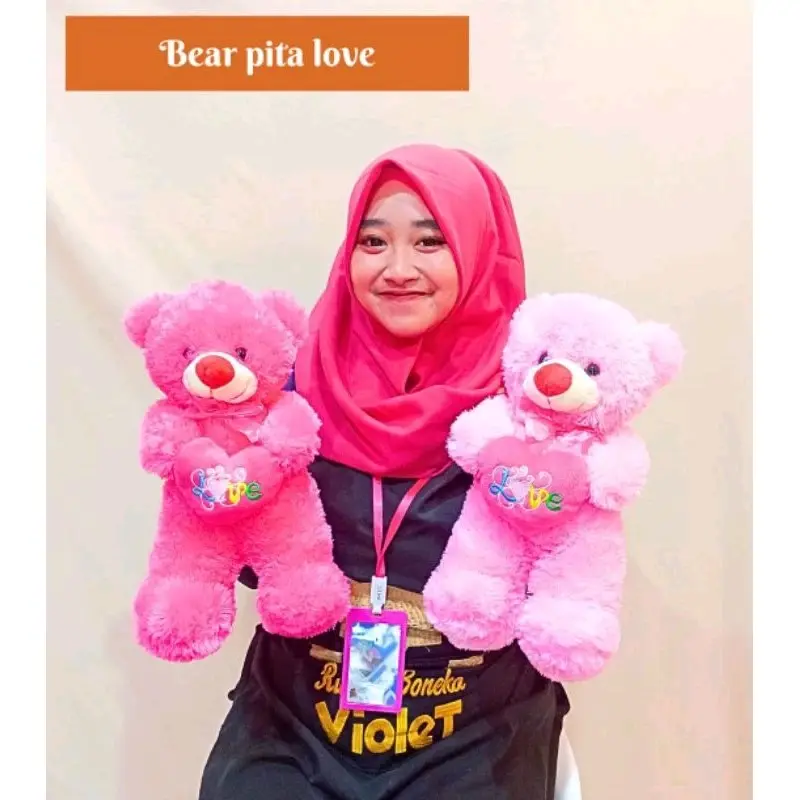 BONEKA TEDDY BEAR/TEDDYBEAR LOVE/KADO BEAR LUCU/TEDDY BEAR BAHAS RASFUR PREMIUM/BEAR CANTIK LUCU Dolls Toys