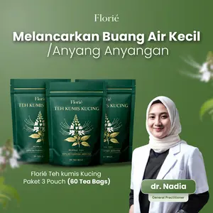 Beli 3 Pouch FLORIE Teh Kumis Kucing
