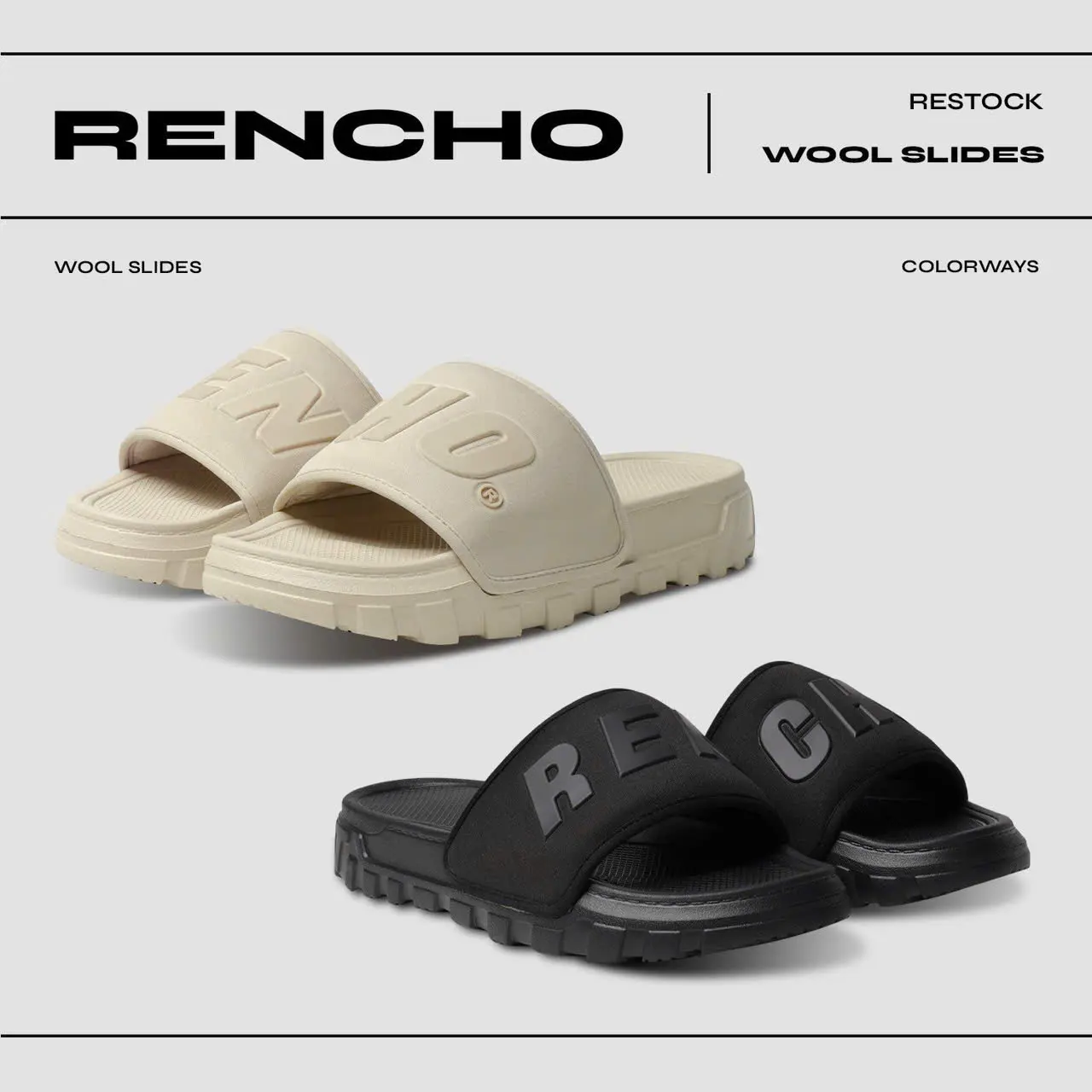 Dép D3 Rencho quai ngang Basic 1 quai ngang cao 4.5cm Cao Su DéP Nữ Sandal nam Nữ