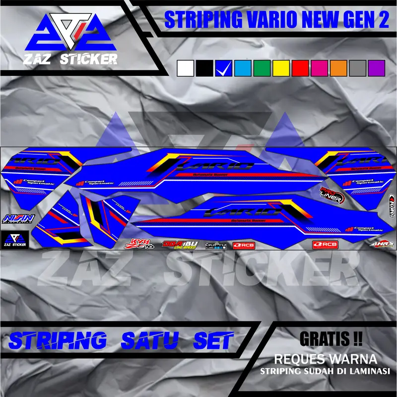 Zaz Sticker Striping Vario New Gen 2 Design Motif 13 4