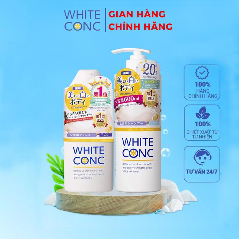  Sữa tắm trắng da toàn thân White Conc Nhật Bản chính hãng giúp da rạng rỡ tự nhiên 