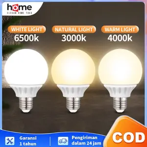 E.HOME LAMPU LED 3 WARNA CAHAYA (Putih, Kuning, & Warm white) 12W FITTING PUTAR E27 Lampu LED Bulb 5W 7W 9W 12W Watt Grosir