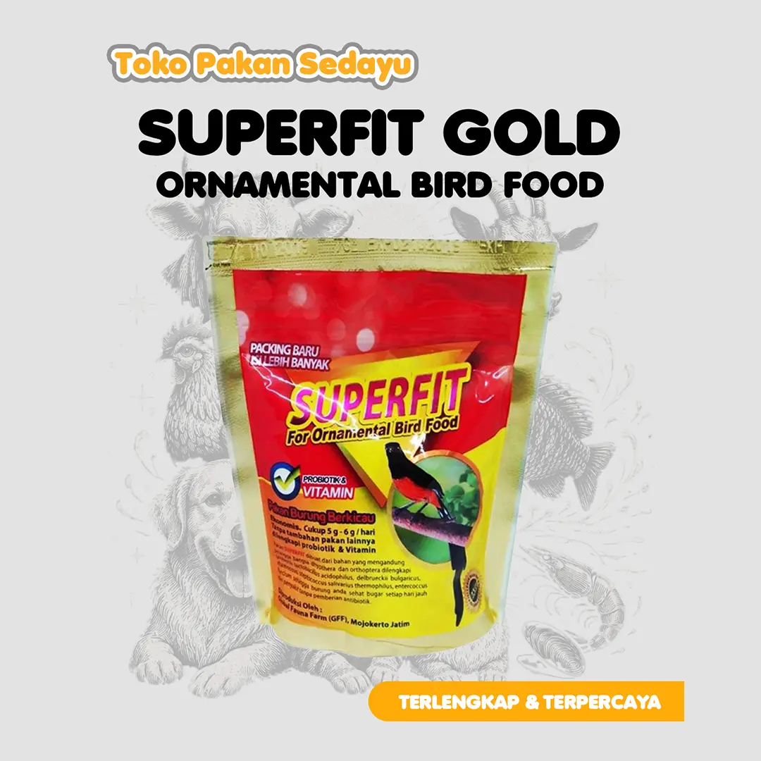 SUPERVIT GOLD Freshpack / SUPER VIT SUPERFIT SUPER FIT PAKAN BURUNG MURAI KACER DLL