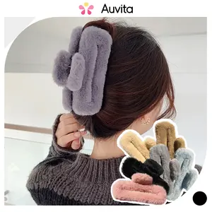 Auvita Jepit Rambut Jedai kotak Bolong Bulu Jepitan Rambut Salon Jumbo