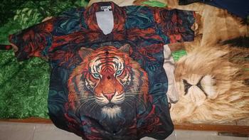 Product Review of Baju KEMEJA KEKINIAN PRIA WANITA DOWEAR MOTIF HARIMAU HIJAU 251 Printing from R**O 2