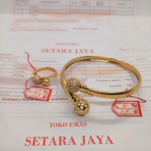terlaris,gelang wanita free cincin,motip pentol,berlapis emas,free ada surat dari tokoh