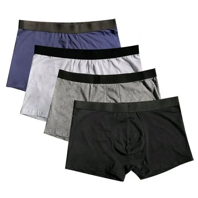 Celana Dalam Pria Dewasa CD Boxer BECAM ISI 4 Pcs - Katun Spandek Nyaman Dipakai - Kotak, Pendek, Karet, Hitam, Motif, Remaja, Cowok