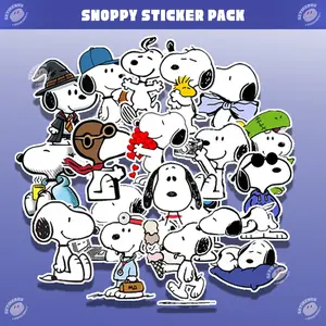 20pcs SNOOPY Sticker Pack | stiker snoopy aesthetic