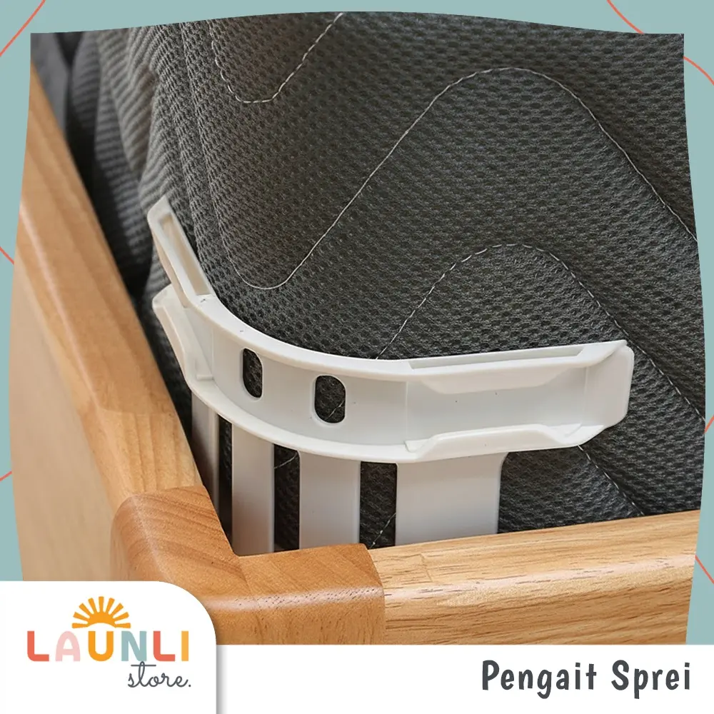 Gesper Kasur Penjepit Kain Sprei Bad Cover Lock Jepitan Sudut Sprei Anti Geser 4pcs