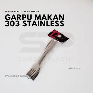 Garpu Stainless Steel Garpu Makan 303 1 Lusin Peralatan Makan Isi 12 Pcs (Lusinan)
