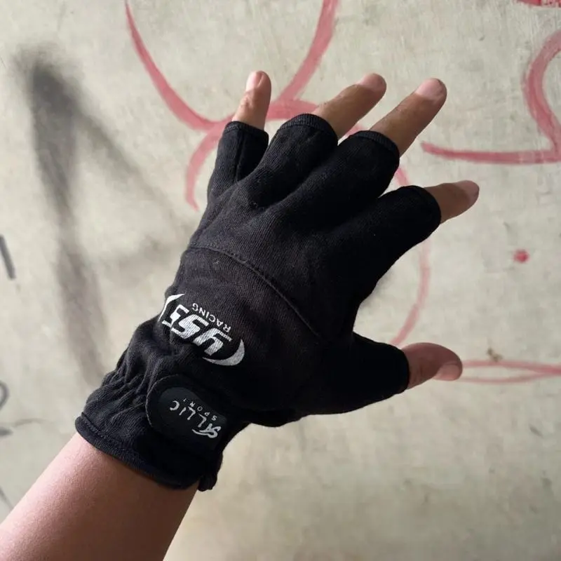 Sarung Tangan Motor Pendek hitam 1