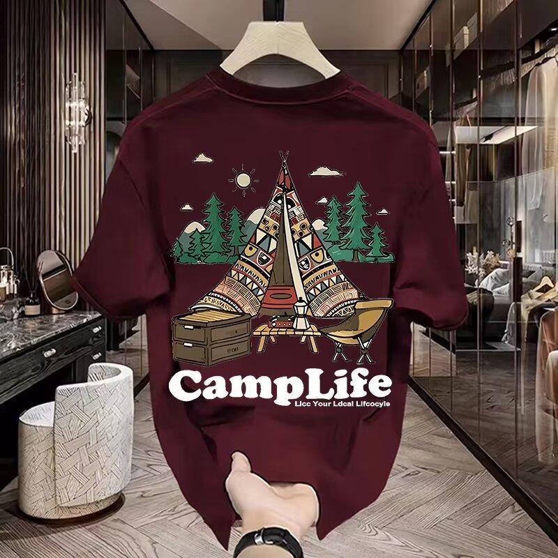 Áo Thun Cotton, 100% Cotton, Unisex, Tay Ngắn, Ngoại Cỡ Và Ngoại Cỡ (6XL), Manga In Hình Hoạt Hình, Dáng Rộng Vừa Vặn, Thích Hợp Cho Nam Và Nữ 6