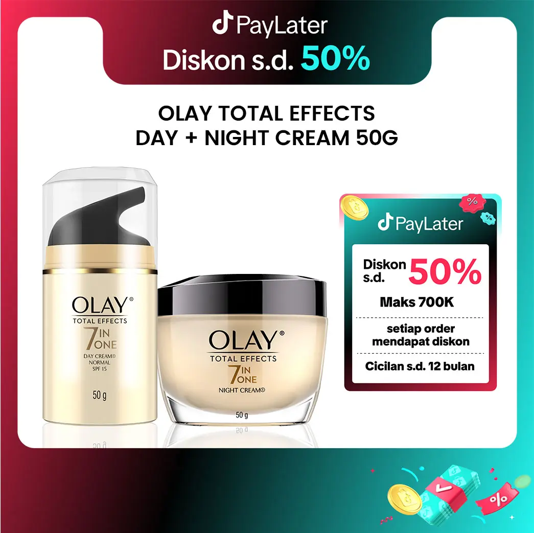 Paket Hemat Olay Set Perawatan Wajah Noda Hitam dan Kerutan Anti Aging - Day & Night Cream