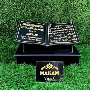 MAKAM TASIK - TUGU BATU NISAN 20X30 BERKUALITAS FULL DUDUKAN GRATIS PACKING KAYU