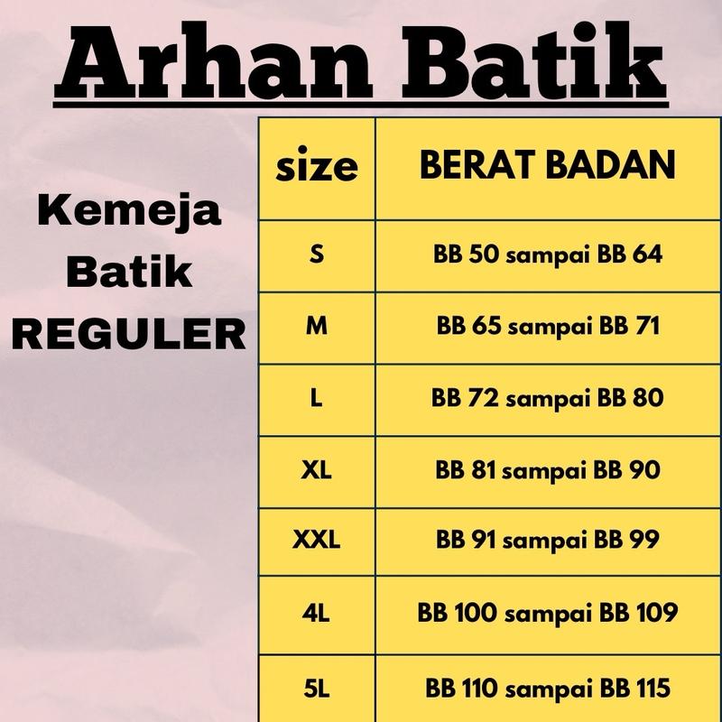Kemeja Batik Premium motif BIRU SEKTI lengan panjang/pendek Bahan katun prima premium ARHANBATIKSOLO 4
