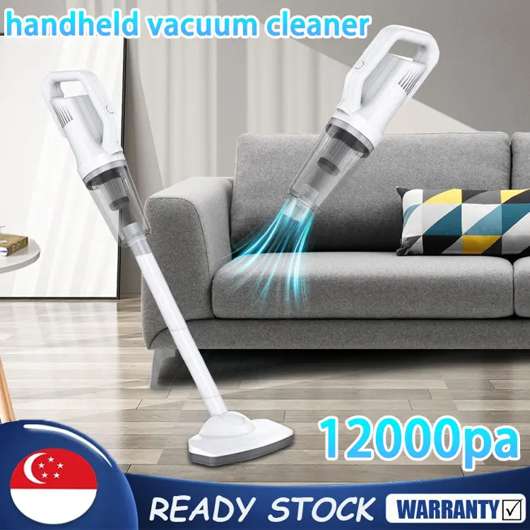 SG [READY STOCK] Cordless Handheld Vacuum Cleaner Car Vacuum Cleaner Portable Super Suction Cordless Vacuum Cleaner