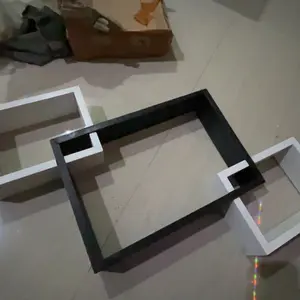 Rak Dinding Kotak Susun Aesthetic 1 Set Kayu Dipasang di Dinding