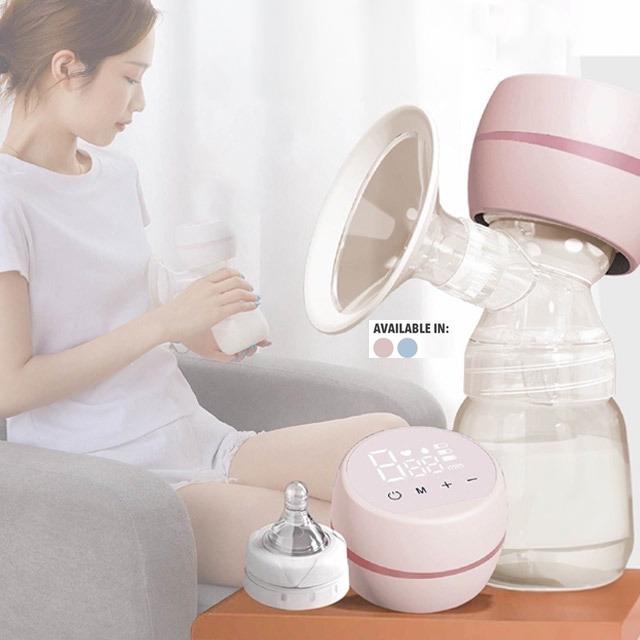  Máy Hút Sữa Không Dây 180ml Nâng Cấp Với 3 Chế Độ Và 15 Tốc Độ Màu Hồng phễu silicon trùm vắt phụ kiện cốc đựng 