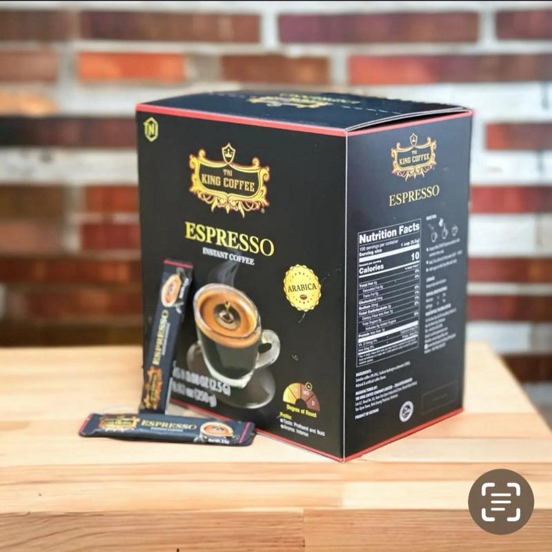  Hộp Cà phê hoà tan đen Espresso-100 gói  KHÔNG ĐƯỜNG KHÔNG SỮA  Không đường Không đường Không đường Cafe 