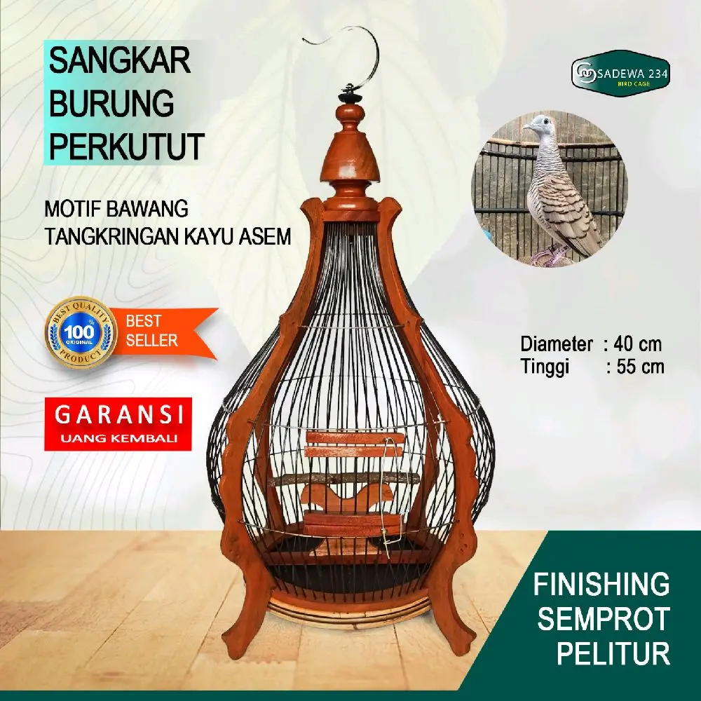Sangkar perkutut bawang sangkar burung tangkringan kayu asem jawa