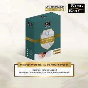 Mattress Protector King Koil Sleep Guard Waterproof Natural Lyocell Pelindung Kasur KingKoil Anti Air