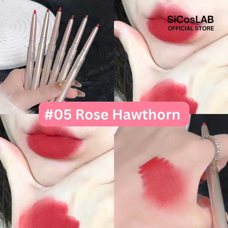 SicosLAB | Lip Liner Waterproof & Long-lasting | Bibir | Lipstick | Sulam Bibir Eyeliner Pewarna Pensil 7