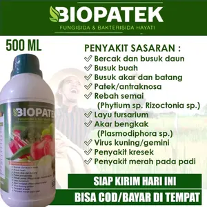 BIOPATEK 500 ML - Fungisida & Bakterisida Hayati | Ampuh Atasi Busuk Akar, Layu, Virus Tanaman | COD