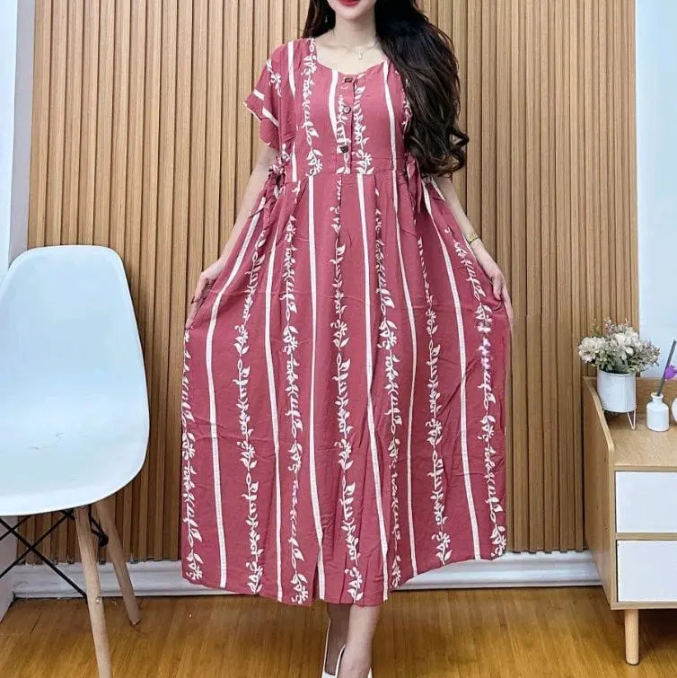 Daster Wanita Rayon Grade A Busui Resleting Depan Baju Tidur Daster Kekinian