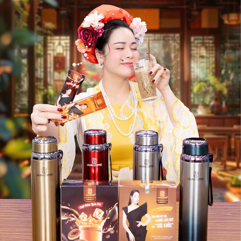   M17 SIÊU RẺ KO QUÀ  6 Hộp 2 Vị Cà Phê Laura Hộp 10 gói 