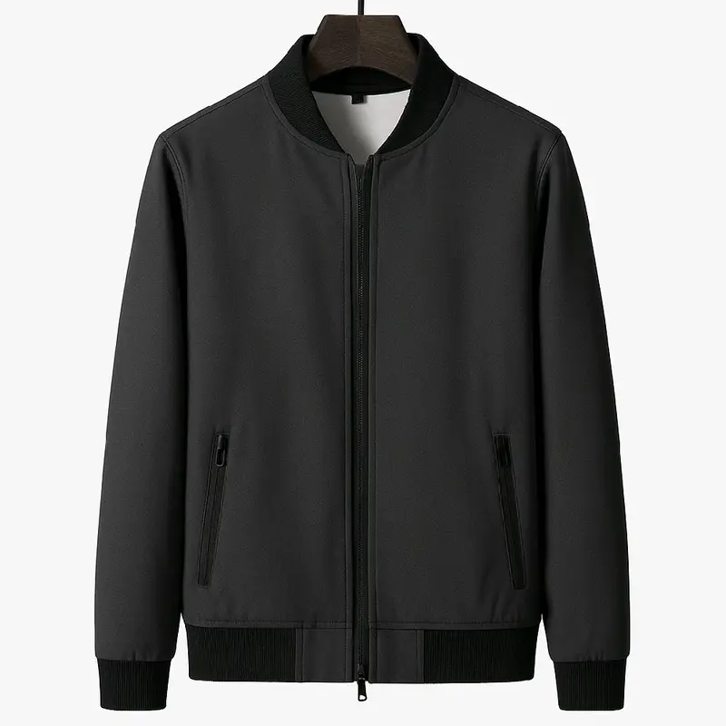 Jaket Bomber Pria Jumbo, Jaket Pria Dewasa Abu Tebal,Jaket pria big size M L XL XXL 3XL 4XL 5XL 6XL 7XL 8XL  Casual Unisex 1